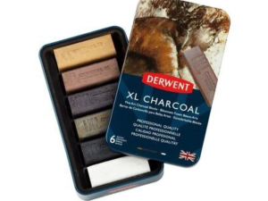 XL Charcoal Blocks set 6 Barre Grandi Derwent