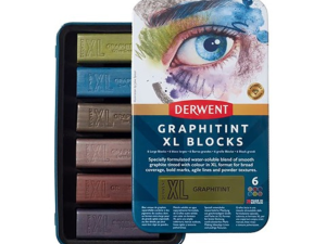 Graphitint XL Blocks set 6 Barre Grandi di Grafite Colorata Derwent